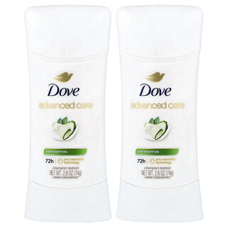 Dove, Advanced Care, Anti-Perspirant Deodorant, Cool Essentials, 2 Pack, 2.6 oz (74 g) Each