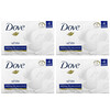 Dove, Beauty Bar Soap with Deep Moisture, White, 4 Bars, 3.75 oz (106 g) Each