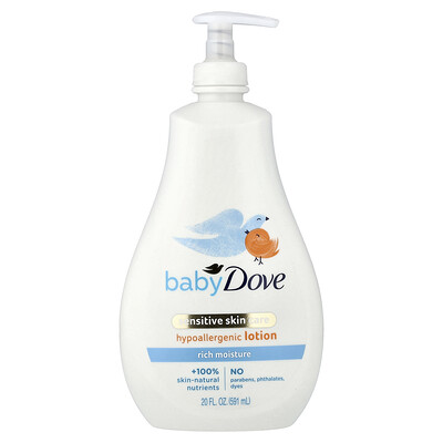 Product Image for Dove, Baby, Sensitive Skin Care, Hypoallergenic Lotion, 20 fl oz (591 ml)