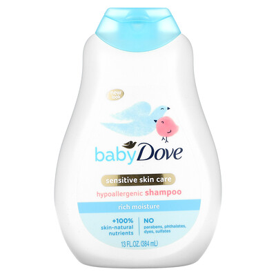 

Dove Baby, насыщенный увлажняющий шампунь, 384 мл