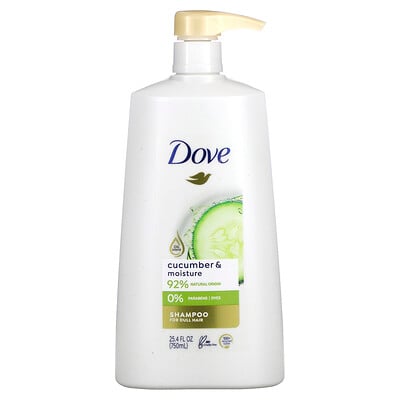 Dove Увлажняющий шампунь с огурцом, для тусклых волос, 25,4 жидк. Унции (750 мл)
