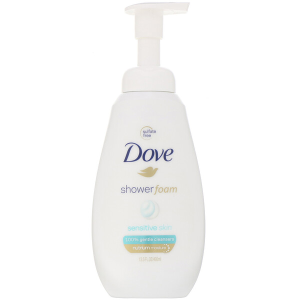 Dove, Shower Foam, Sensitive Skin, 13.5 fl oz (400 ml) iHerb