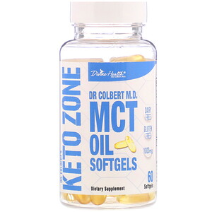 Отзывы о Дивайн Хэлс, Dr. Colbert's Keto Zone, MCT Oil Softgels, 1,000 mg, 60 Softgels
