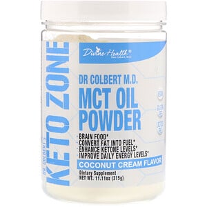 Отзывы о Дивайн Хэлс, Dr. Colbert's Keto Zone, MCT Oil Powder, Coconut Cream, 11.11 oz (315 g)