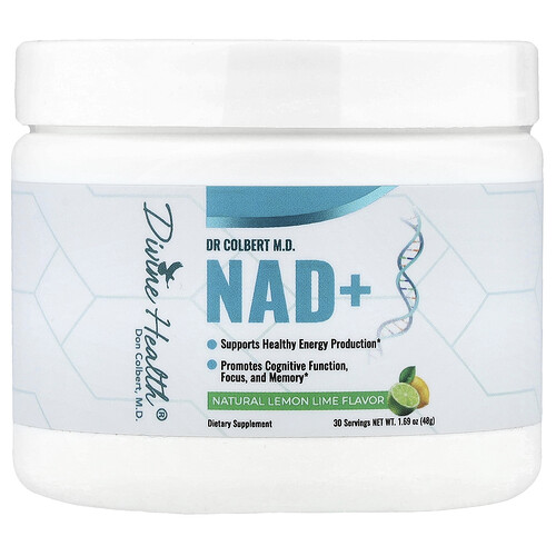 Divine Health Dr. Colbert M.D., NAD+, Lemon Lime , 1.69 oz (48 g)