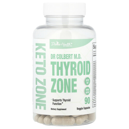 Divine Health, Dr. Colbert MD Schilddrüsenzone, 90 pflanzliche Kapseln