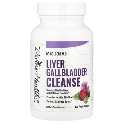 Product Image for Divine Health, Dr Colbert M.D. Liver Gallbladder Cleanse, 120 Veggie Capsules