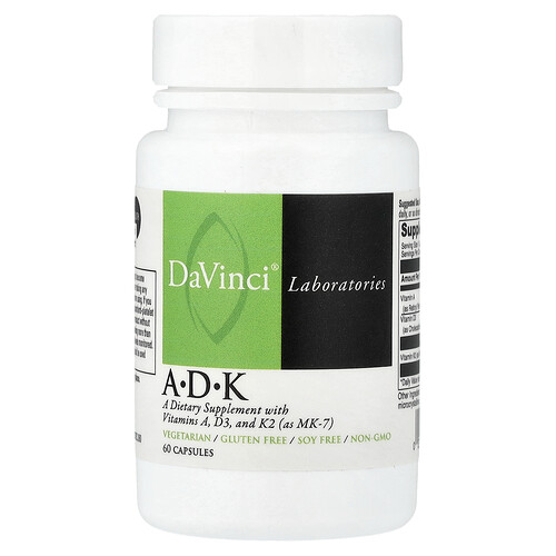 DaVinci Laboratories, A-D-K, Vitaminpräparat, 60 Kapseln