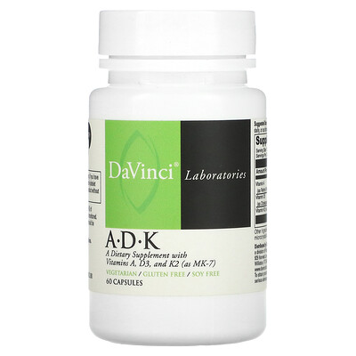 

DaVinci Laboratories of Vermont A-D-K, 60 капсул