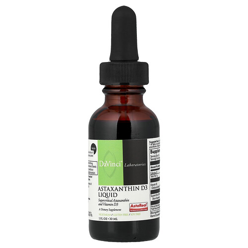 Davinci Laboratories Astaxanthin D3 Liquid, 1 fl oz (30 ml)