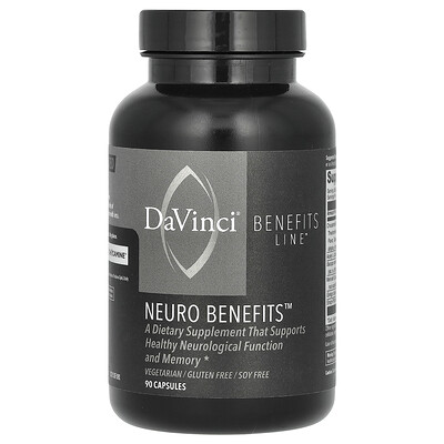 Product Image for DaVinci Laboratories, Benefits Line, Neuro Benefits, 90 Capsules