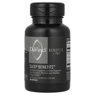 DaVinci Laboratories, Beneficios para dormir, 60 cápsulas