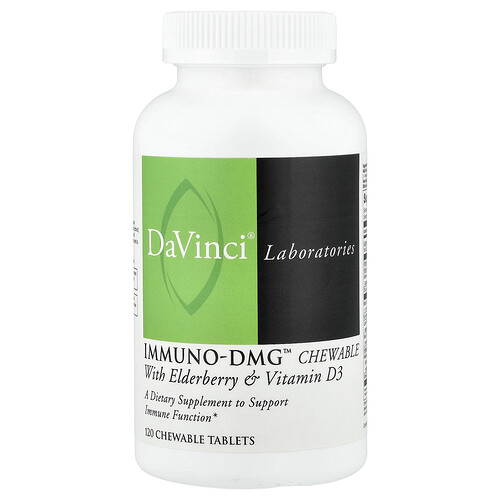 Davinci Laboratories Immuno-DMG™ Chewable with Elderberry & Vitamin D3, 120 Chewable Tablets