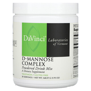 DaVinci Laboratories, Complex D-Mannose, amestec de băuturi pudră, 5,95 oz (168,57 g)