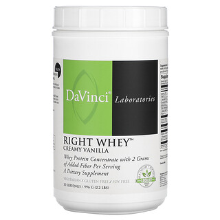 DaVinci Laboratories, Right Whey, kremasta vanilija, 996 g