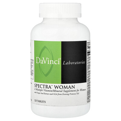 DaVinci Laboratories, Spectra Woman, Vitaminas y minerales múltiples`` 120 comprimidos