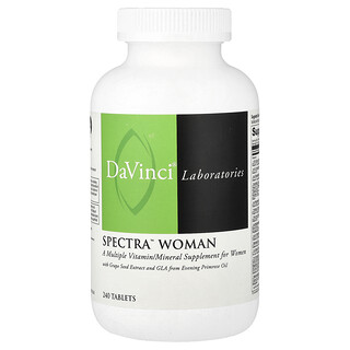 DaVinci Laboratories, Spectra Woman, Vitaminas y minerales múltiples`` 240 comprimidos