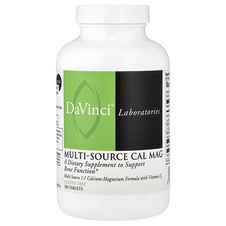 DaVinci Laboratories, Multi-Source Cal Mag, 180 Tablets