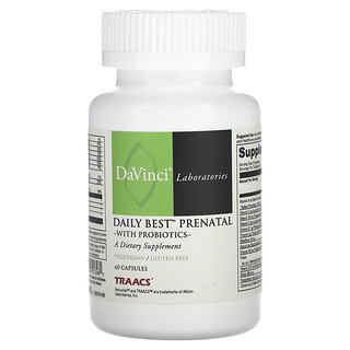 DaVinci Laboratories, Daily Best Prenatal cu probiotice, 60 de capsule