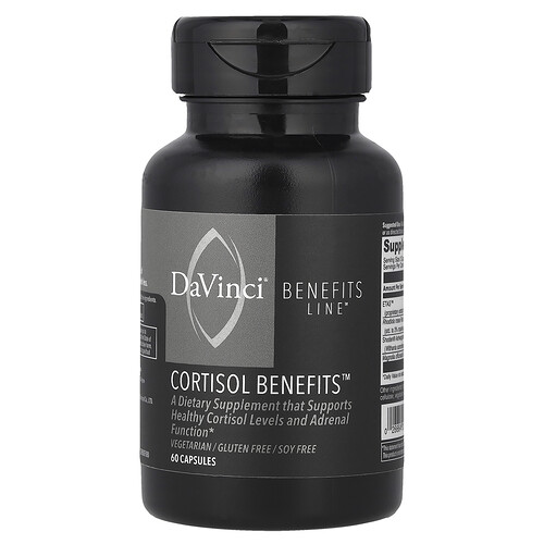 DaVinci Laboratories, Benefits Line, Cortisol-Vorteile, 60 Kapseln