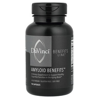 DaVinci Laboratories, Benefits Line™, Beneficios de amiloide™, 90 cápsulas