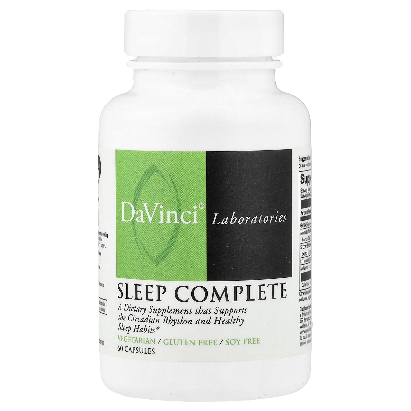 DaVinci Laboratories (다빈치 래보라토리스), Sleep Complete, 캡슐 60정 (판매가 중단된 상품)