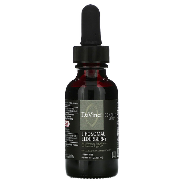 DaVinci Laboratories of Vermont‏, Liposomal Elderberry, 1 fl oz (30 ml)