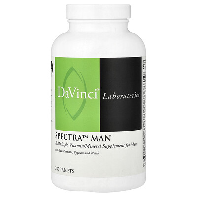 DaVinci Laboratories, Spectra Man, Vitaminas y minerales múltiples`` 240 comprimidos