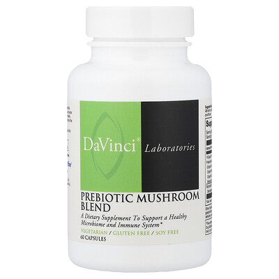 Product Image for DaVinci Laboratories, Prebiotic Mushroom Blend, 60 Capsules