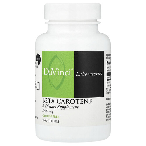 DaVinci Laboratories, Betacarotin, 7.500 mcg, 180 Weichkapseln