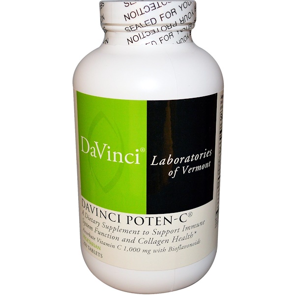 DaVinci Laboratories of Vermont, Davinci Poten-C, 1,000 mg, 250 Tablets (Discontinued Item) 