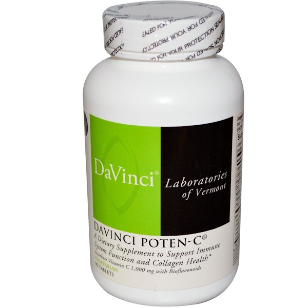 DaVinci Laboratories of Vermont, Davinci Poten-C 1000 мг, 90 Таблеток 90 таблеток (Discontinued Item) 