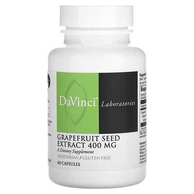 DaVinci Laboratories, Grapefruit Seed Extract, 400 mg, 60 Capsules
