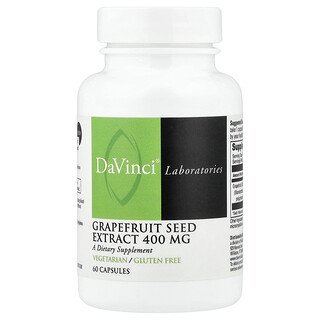 DaVinci Laboratories, Grapefrugtkerneekstrakt, 400 mg, 60 kapsler