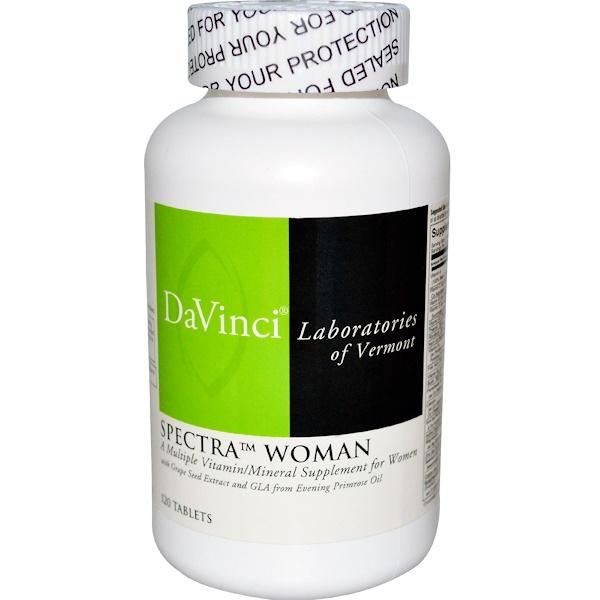 DaVinci Laboratories of Vermont, Spectra Woman Мультивитамины/Минералы 120 таблеток (Discontinued Item) 