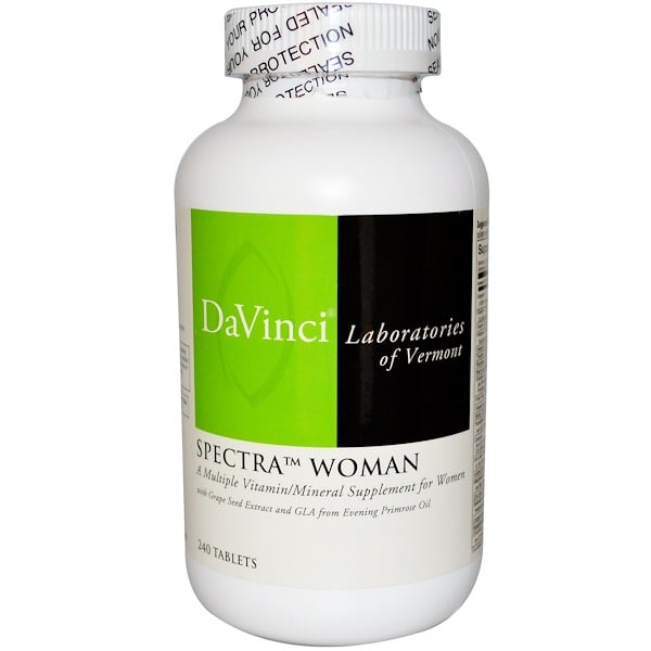 DaVinci Laboratories of Vermont, Spectra Woman, Multiple Vitamin/Mineral, 240 Tablets (Discontinued Item) 