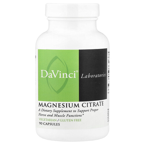 Davinci Laboratories Magnesium Citrate, 90 Capsules (140 mg per Capsule)