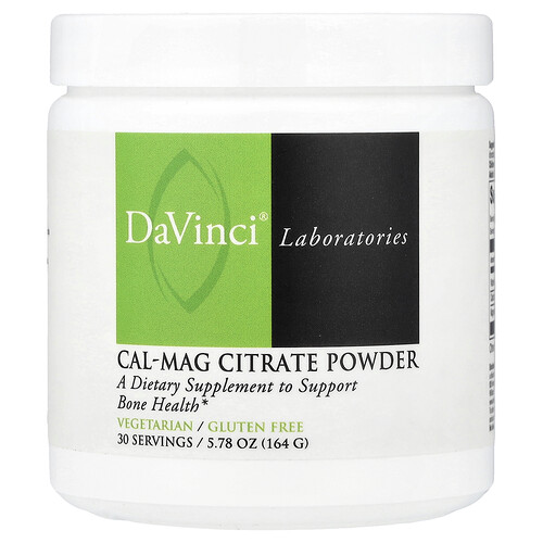 DaVinci Laboratories, Cal-Mag Citrate Powder, Citratpulver, 164 g (5,78 oz.)