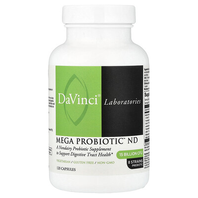 DaVinci Laboratories, Mega Probiotic™ ND, 120 cápsulas