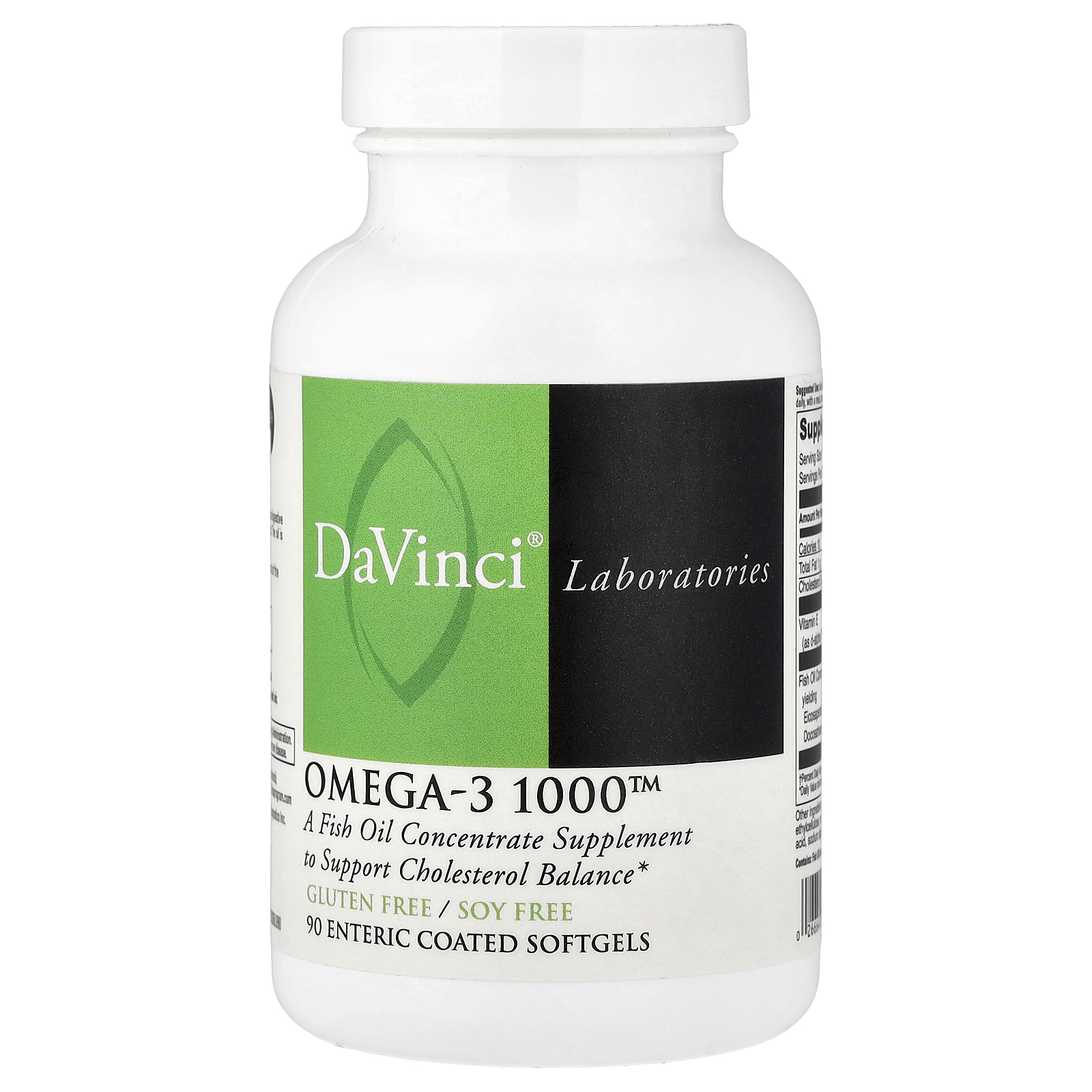 DaVinci Laboratories (다빈치 래보라토리스), Omega-3 1000, 장용성 소프트젤 90정