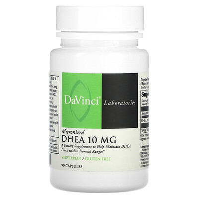 

DaVinci Laboratories of Vermont, Micronized DHEA, 10 mg, 90 Capsules