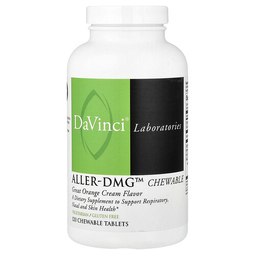 Davinci Laboratories Aller-DMG™ Chewable, Great Orange Cream, 120 Chewable Tablets
