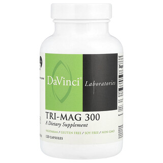DaVinci Laboratories, Tri-Mag 300, 120 capsules (75 mg par capsule)
