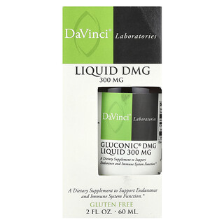 DaVinci Laboratories, DMG liquide Gluconic, 300 mg, 60 ml
