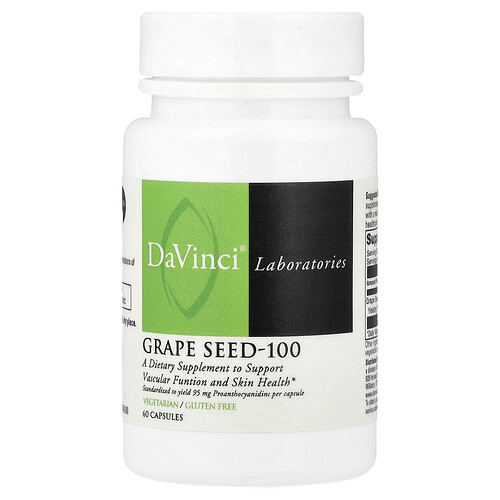 Davinci Laboratories Grape Seed-100, 100 mg, 60 Capsules