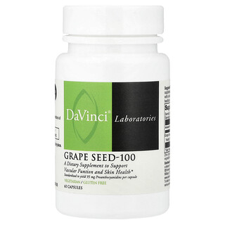 DaVinci Laboratories, Üzüm Çekirdeği-100, 100 mg, 60 Kapsül
