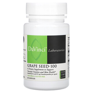 DaVinci Laboratories, 포도씨-100, 100mg, 캡슐 60정