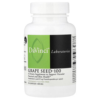 DaVinci Laboratories, Üzüm Çekirdeği-100, 100 mg, 90 Kapsül