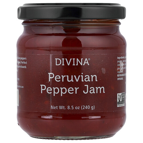 Divina, Peruvian Pepper Marmelade, peruanische Pfeffermarmelade, 240 g (8,5 oz.)