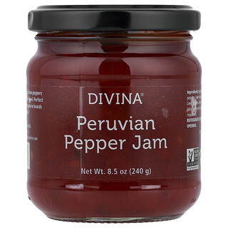 Divina, Μαρμελάδα Περουβιανής Πιπεριάς, 8,5 oz (240 g)